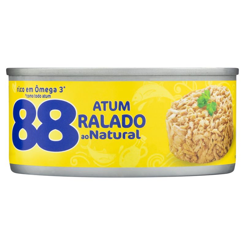 Atum Ralado ao Natural com Caldo Vegetal 88 Lata 105g