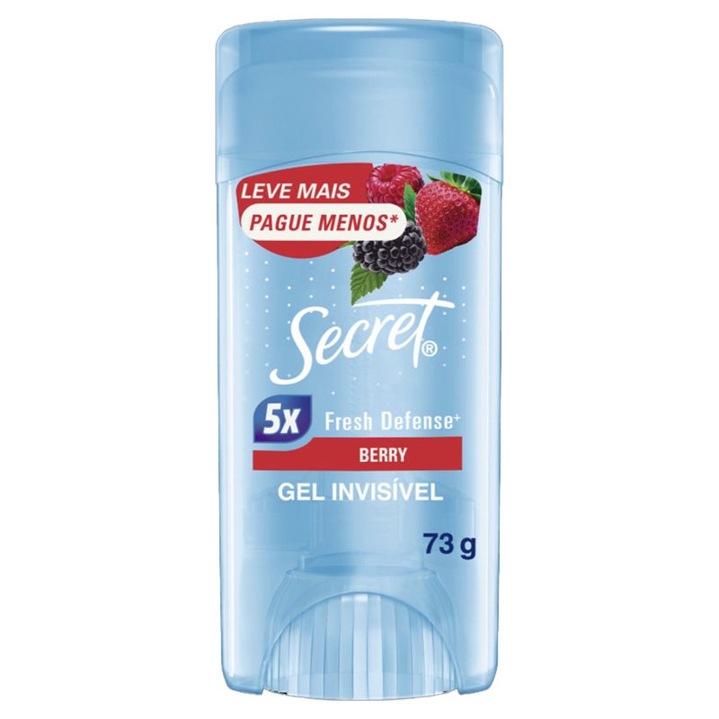 Antitranspirante Gel Berry Secret 73g Leve Mais Pague Menos