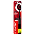 Escova Dental Macia Colgate Luminous White Charcoal 2 Unidades