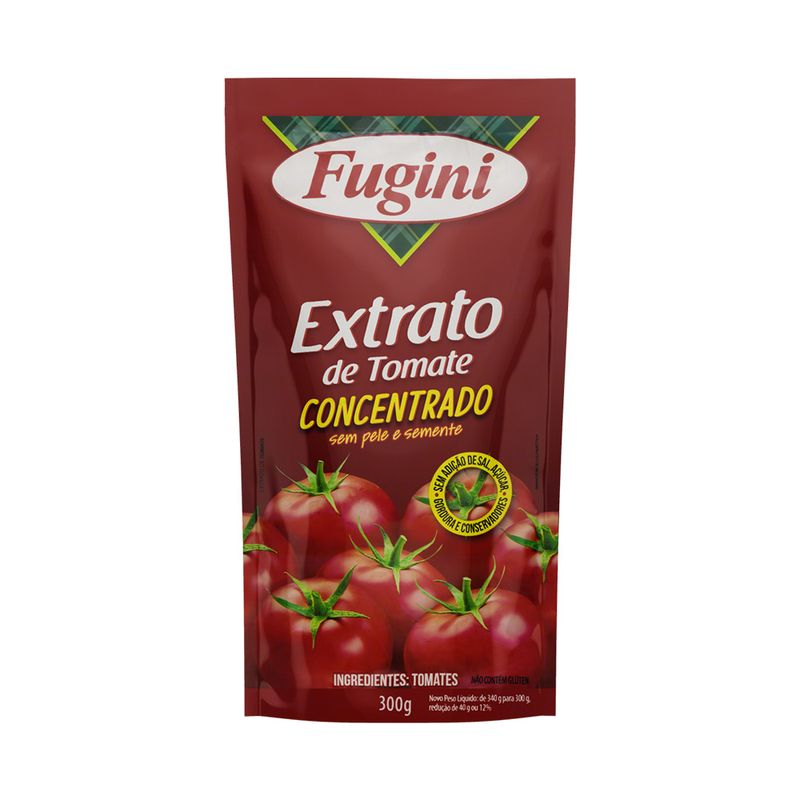 Extrato de Tomate Concentrado Fugini Sachê 300g