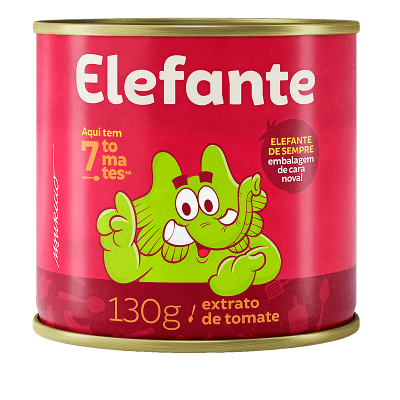 Extrato de Tomate Elefante Lata 130g
