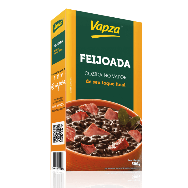 Feijoada Cozida Vapza Caixa 500g