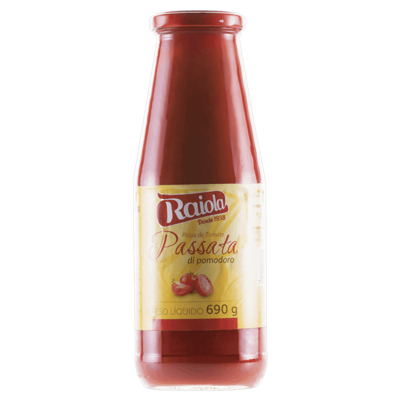 Polpa de Tomate Passata Raiola Vidro 690g