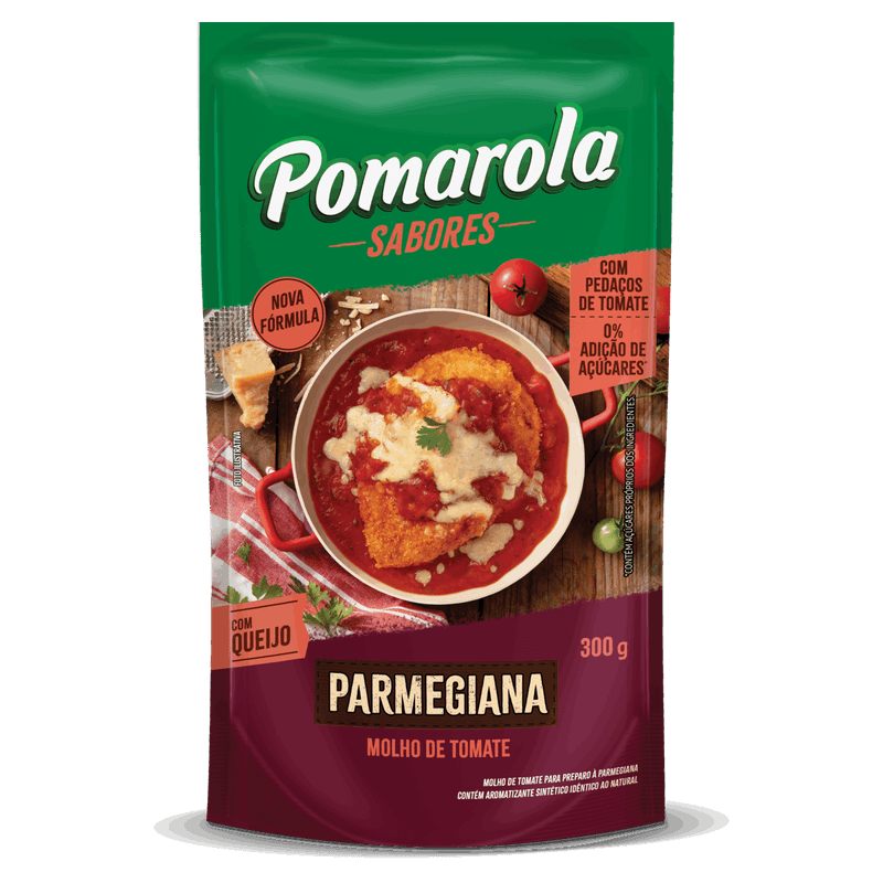 Molho de Tomate Parmegiana Pomarola Sabores Sachê 300g