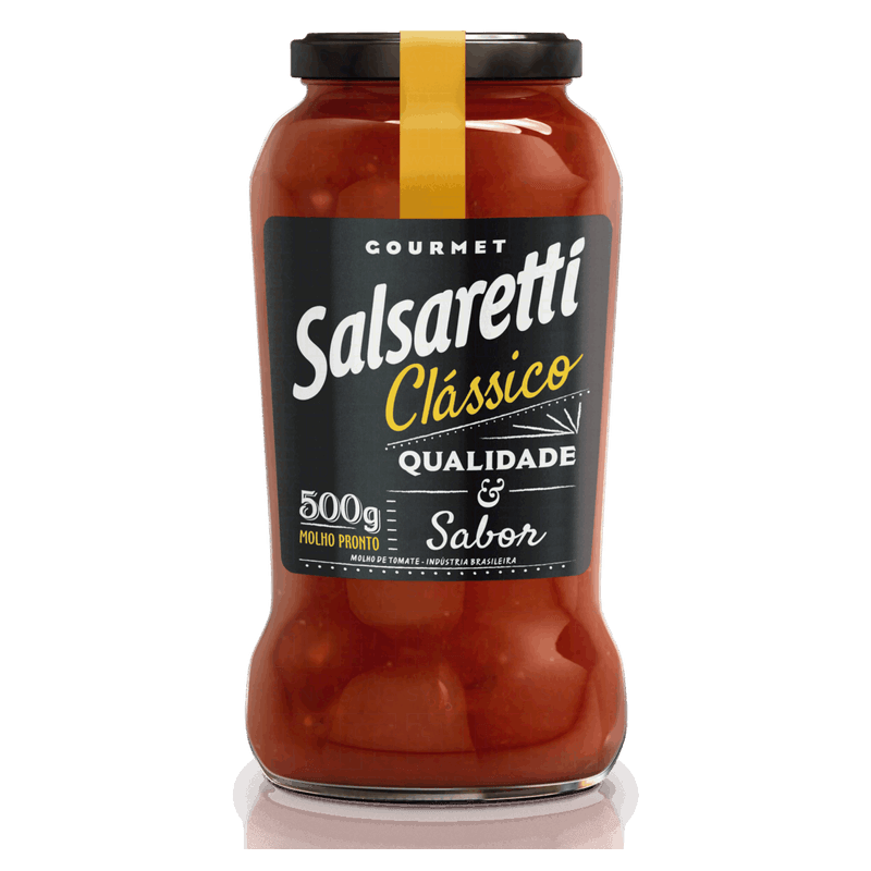 Molho de Tomate Clássico Salsaretti Gourmet Vidro 500g