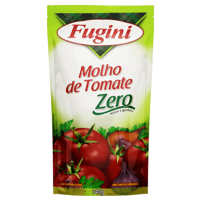 Molho de Tomate Zero Açúcar Fugini Sachê 300g