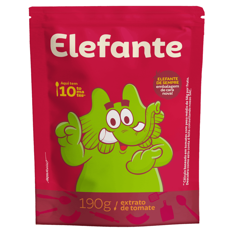 Extrato de Tomate Elefante Sachê 190g