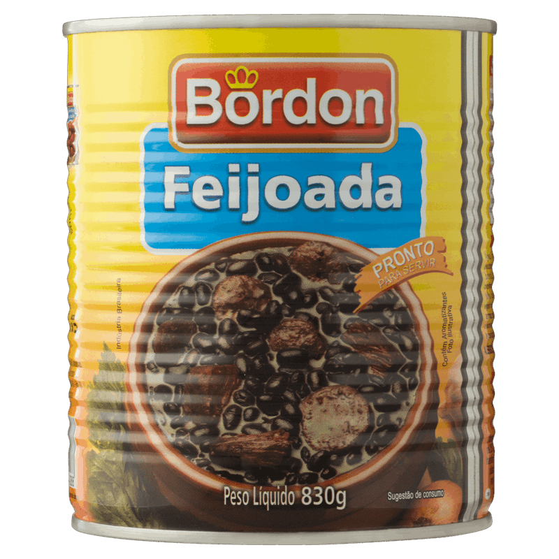 Feijoada Pronta Bordon Lata 830g