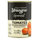 Tomate Pelado Orgânico Uniagro Gourmet Lata 240g