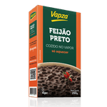 Feijão Preto Cozido no Vapor Vapza Só Aquecer! Caixa 250g