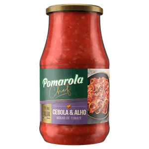 Molho de Tomate Cebola & Alho Pomarola Chef Vidro 420g