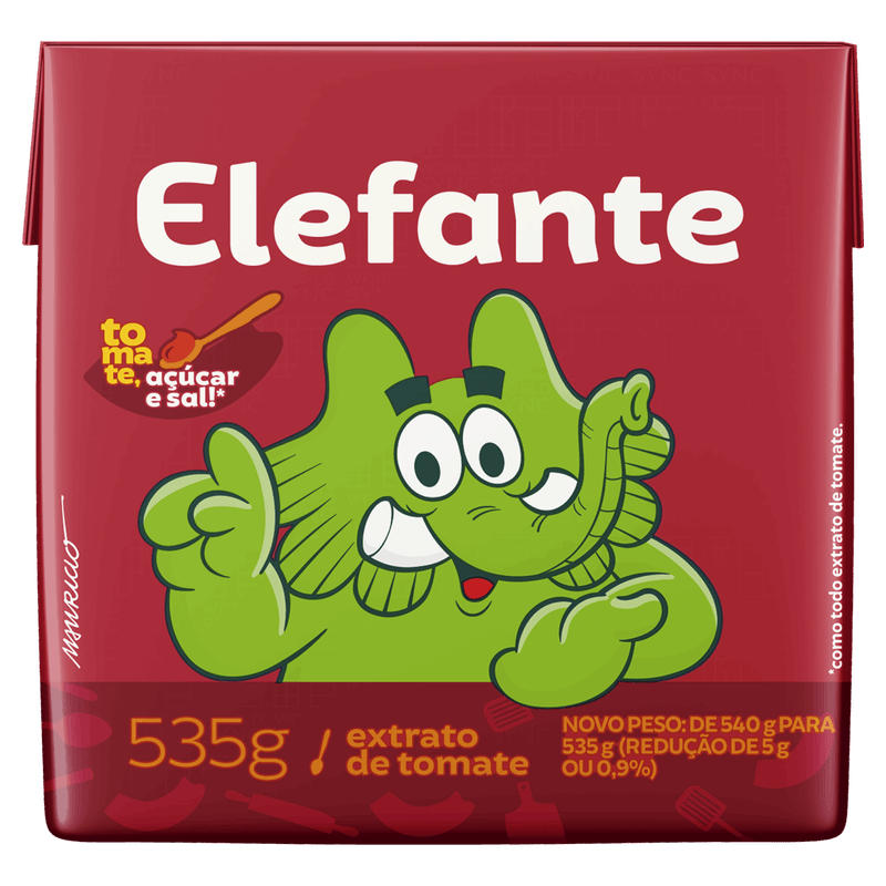 Extrato de Tomate Elefante Caixa 535g