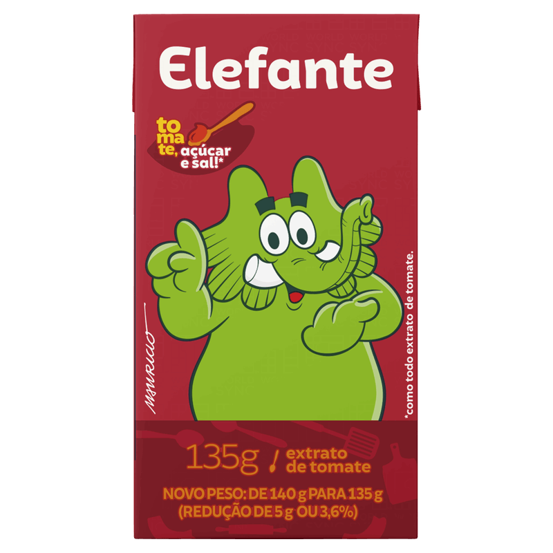 Extrato de Tomate Elefante Caixa 135g
