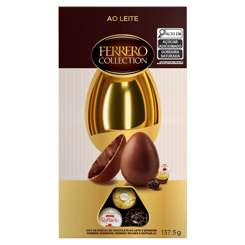 Ovo de Páscoa ao Leite Ferrero Collection Caixa 138,05g