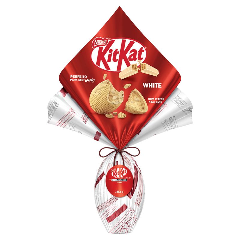 Ovo de Páscoa Branco Kitkat Nestlé 338,5g