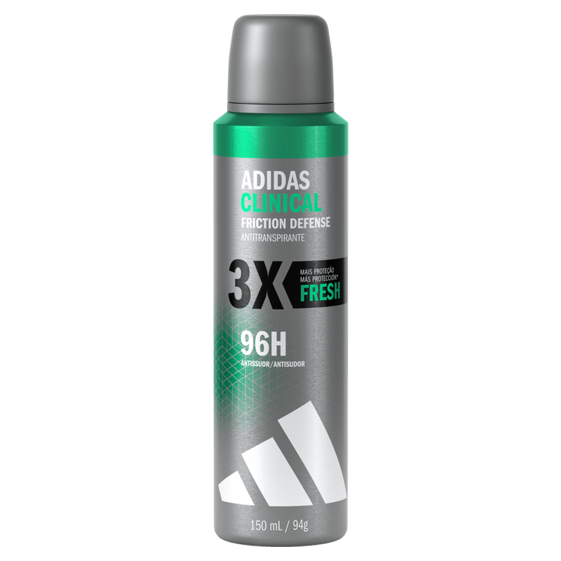 Antitranspirante Aerossol Masculino Fresh Adidas Clinical Friction Defense 150ml Spray