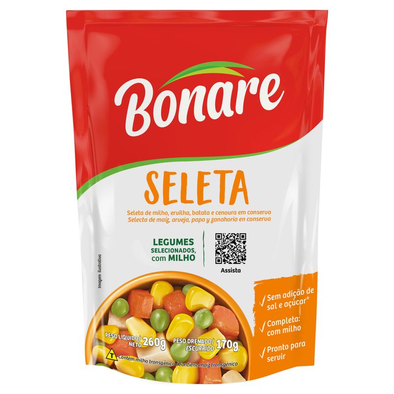 Seleta de Legumes em Conserva Bonare Sachê 170g