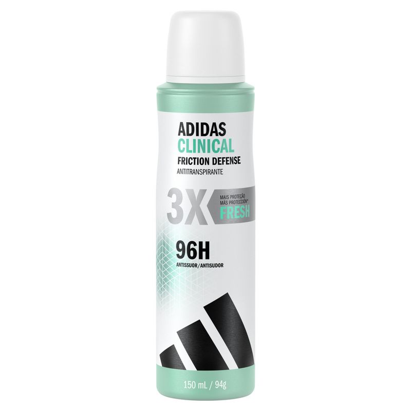 Antitranspirante Aerossol Feminino Fresh Adidas Clinical Friction Defense 150ml Spray