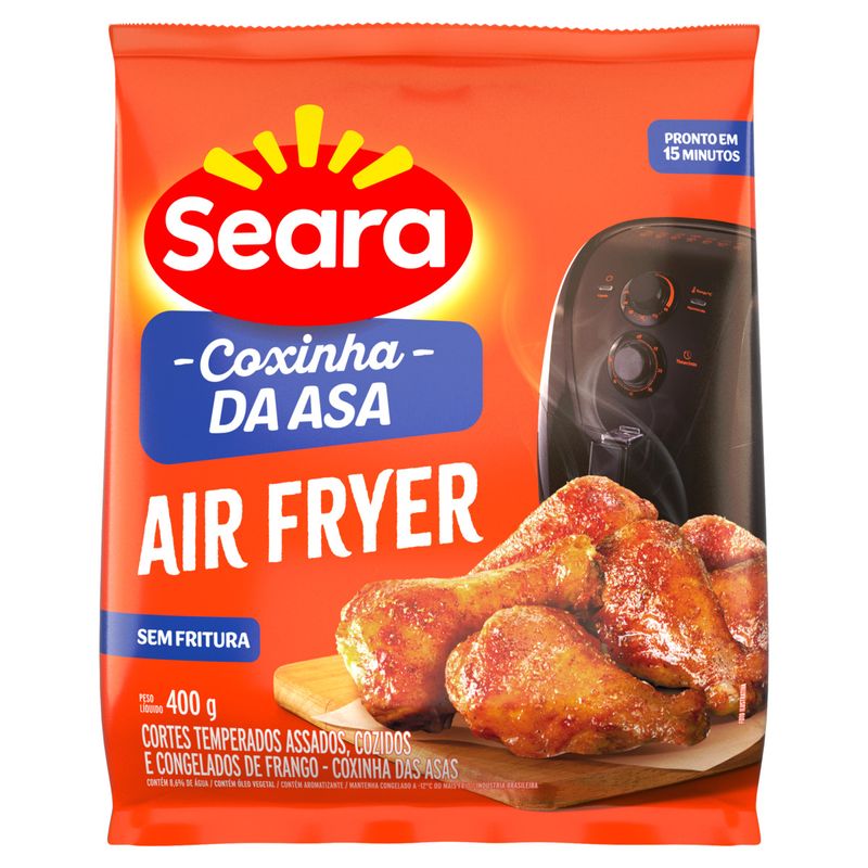 Coxinha da Asa de Frango Congelada Temperada com Osso Seara 400g