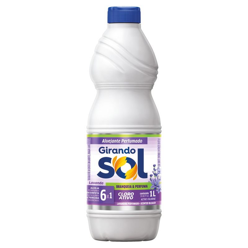 Alvejante com Cloro Lavanda Girando Sol Frasco 1l