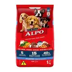 Ração ALPO Cães Filhotes Carne, Frango, Cereais, Vegetais e Leite 1kg