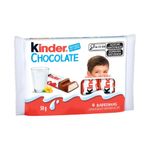 Pack Chocolate ao Leite Recheio ao Leite Kinder Pacote 50g 4 Unidades