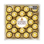 Bombom com Cobertura de Chocolate ao Leite Ferrero Rocher Bandeja 300g