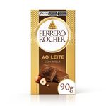Chocolate Polonês ao Leite Recheio Avelã e Cacau Ferrero Rocher Tablete 90g