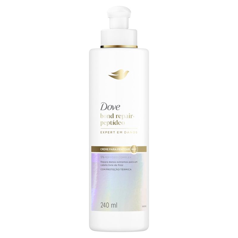 Creme para Pentear Dove Bond Repair + Peptídeo Frasco 240ml