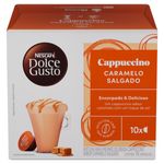 Cappuccino em Cápsula Caramelo Salgado Nescafé Dolce Gusto Caixa 175g 10 Unidades