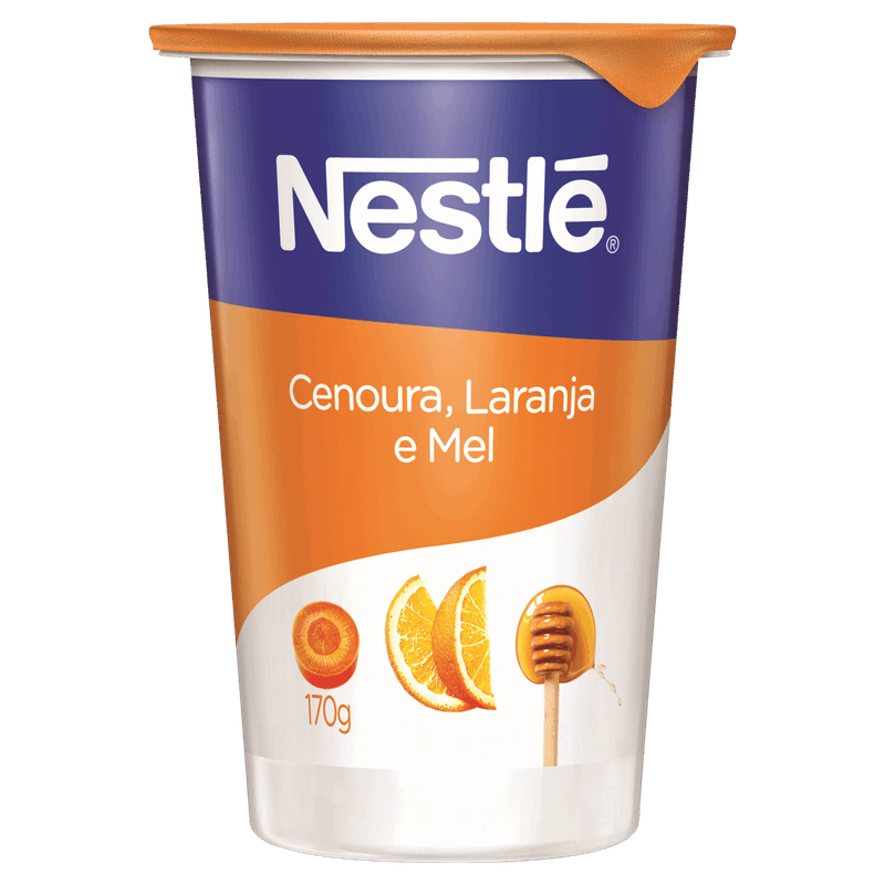 Iogurte Parcialmente Desnatado Cenoura, Laranja e Mel Nestlé Copo 170g
