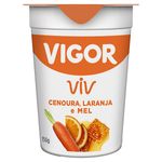 Iogurte Vigor Natural Integral Cenoura, Laranja e Mel Pote 150g
