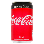 Refrigerante sem Açúcar Coca-Cola Lata 220ml