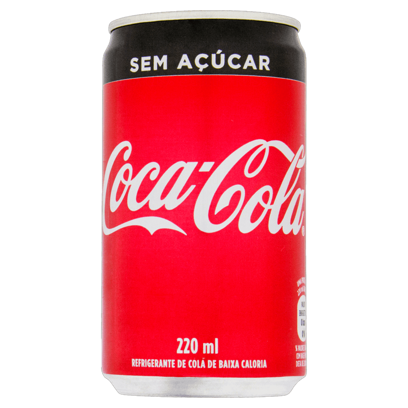 Refrigerante sem Açúcar Coca-Cola Lata 220ml