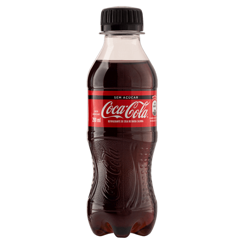 Refrigerante sem Açúcar Coca-Cola Garrafa 200ml