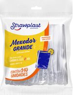 Mexedor Grande Strawplast Pacote 240un