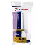 Taça Strawplast Champagne Cristal 220ml Cartela 4 Unidades