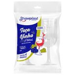 Taca Strawplast Vinho 260ml C/4