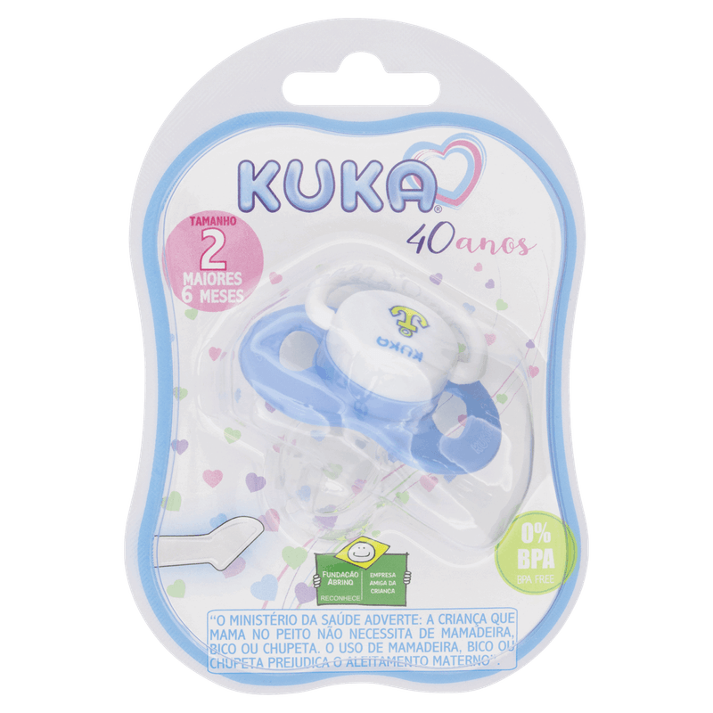 Chupeta Azul Decorada Kuka Plus nº 2