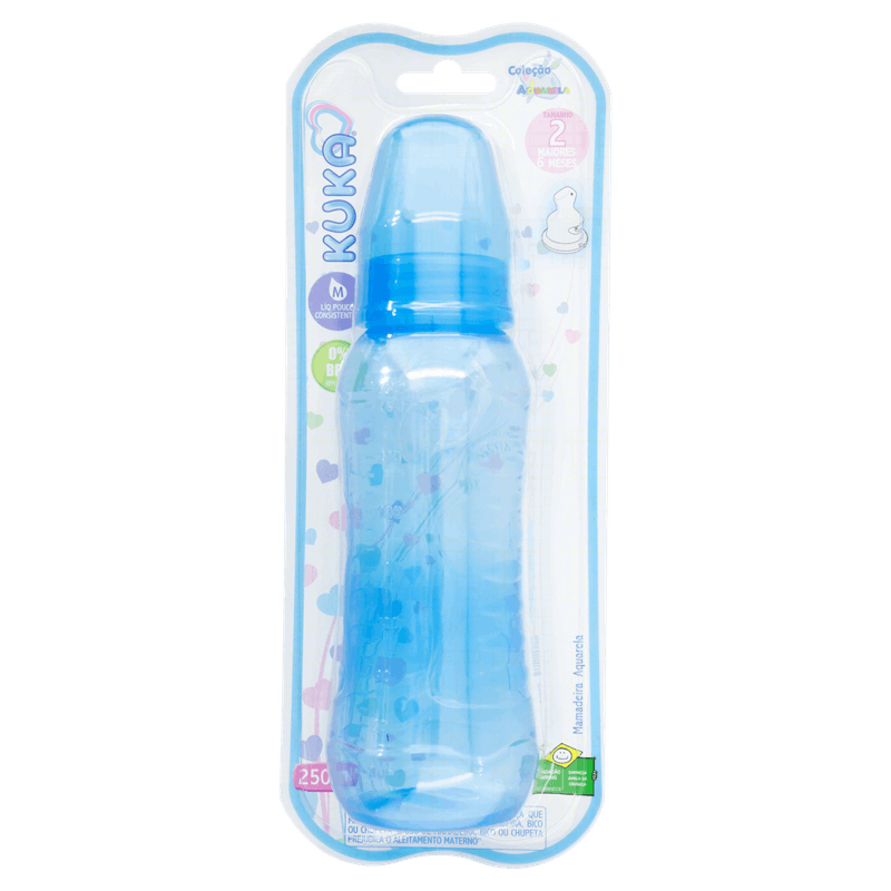 Mamadeira Azul 250ml Kuka Aquarela nº 2