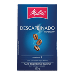 Café Torrado e Moído Descafeinado Melitta Caixa 250g