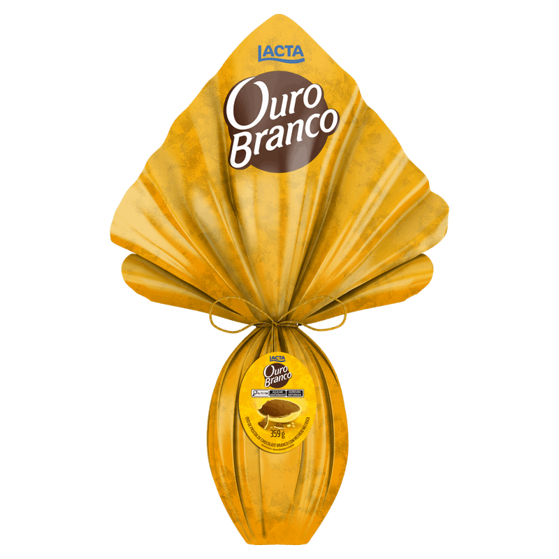 Ovo de Páscoa Ouro Branco Lacta 359g