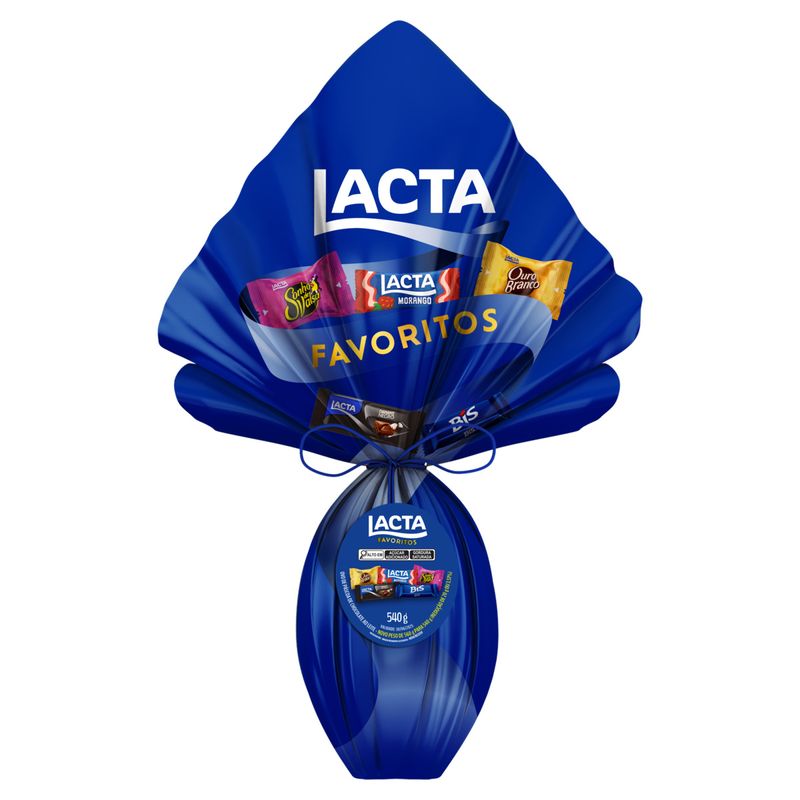 Ovo de Páscoa ao Leite Lacta Favoritos 540g