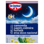 Chá Camomila, Capim-Cidreira, Hortelã e Erva-Doce Nacional Dr  Oetker Caixa 22,5g 15 Unidades