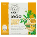 Chá Maracujá, Laranja & Gengibre Chá Leão Caixa 22g 10 Unidades