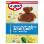 Chá Erva-Doce Nacional, Capim-Cidreira e Camomila Dr  Oetker Caixa 15g 15 Unidades