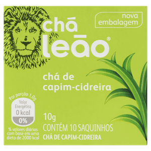 Chá Capim-Cidreira Chá Leão Caixa 10g 10 Unidades