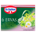 Chá 6 Ervas Dr  Oetker Caixa 15g 15 Unidades