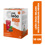 Chá Mate Groselha Negra Chá Leão Caixa 25g 10 Unidades