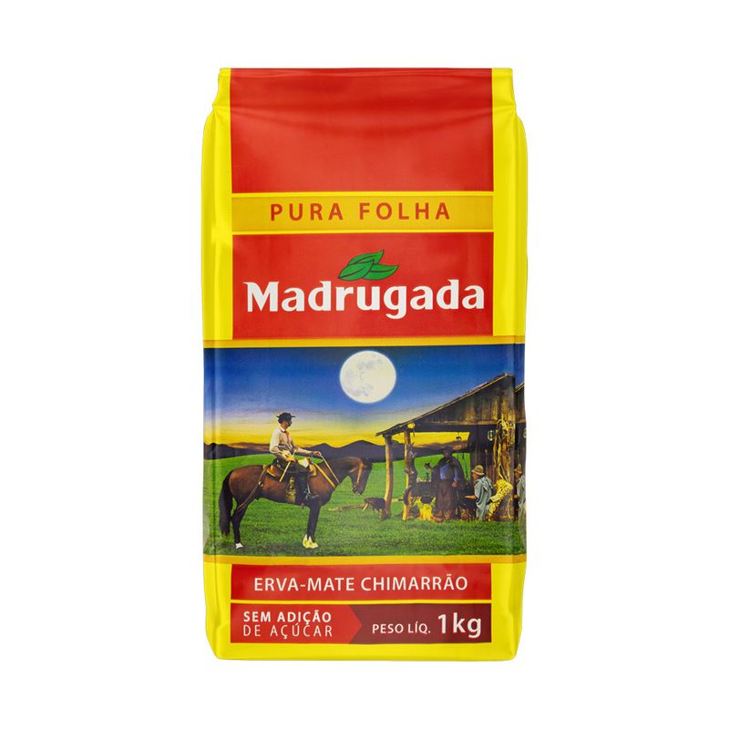 Erva-Mate Chimarrão Pura Folha Madrugada Pacote 1kg